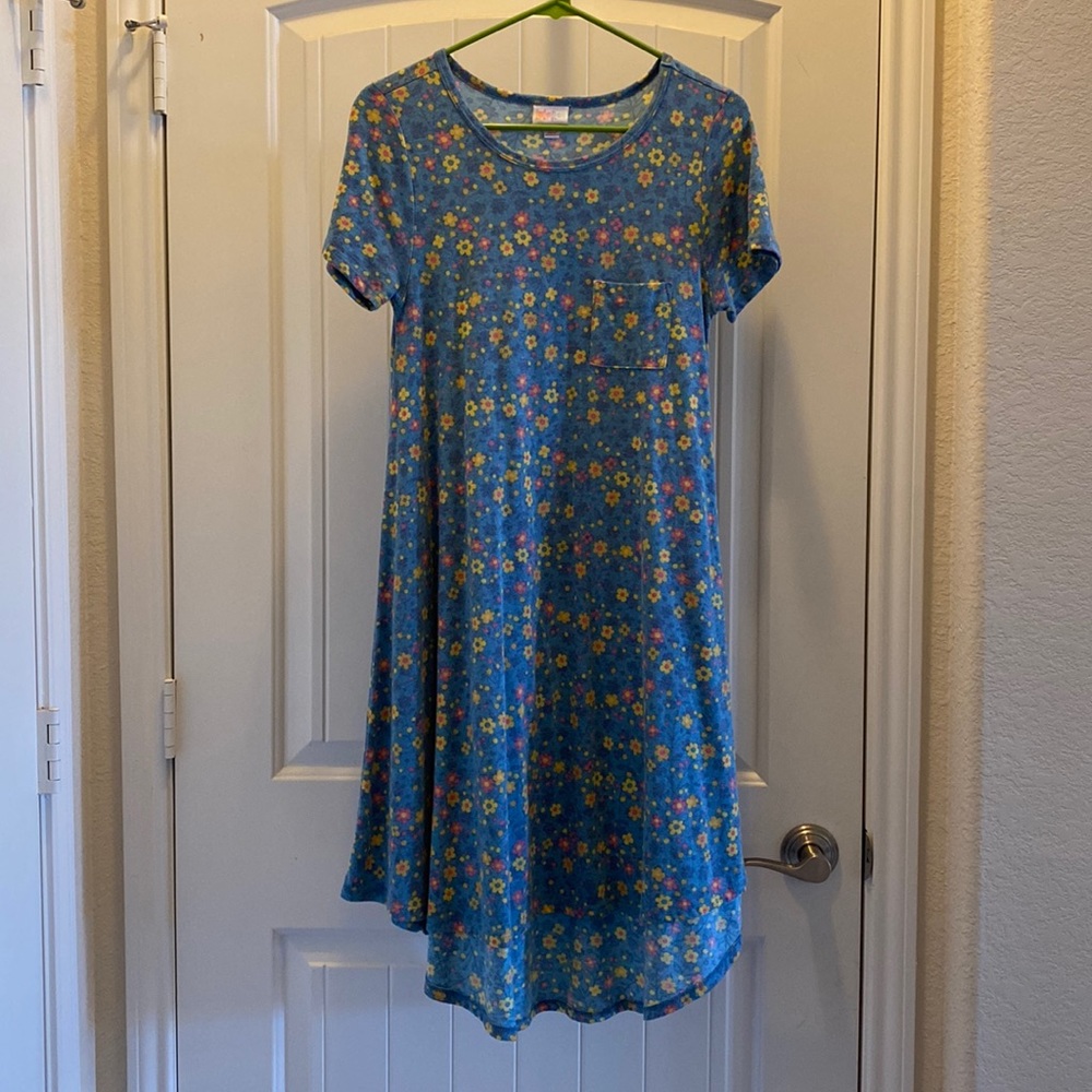 High-low cotton t-shirt dress